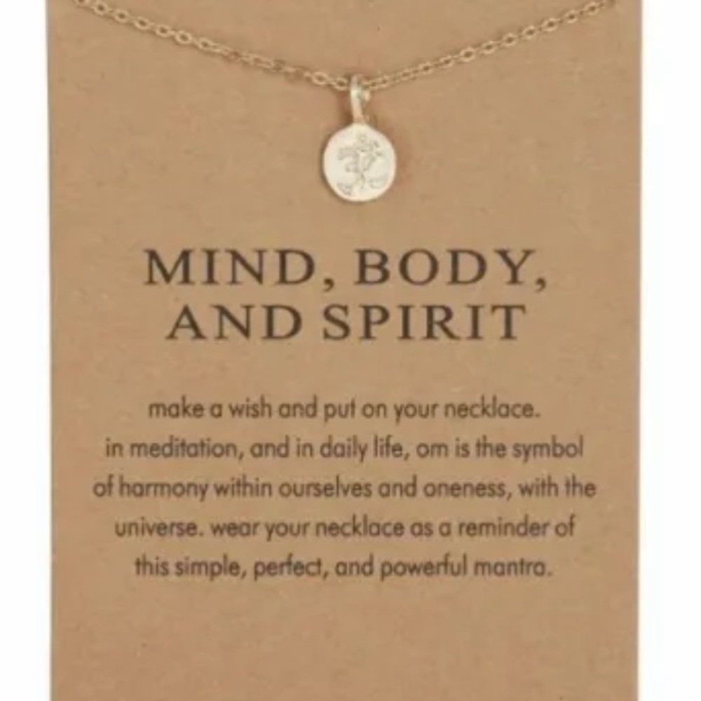 NEW Mind Body Spirit Yoga Necklace